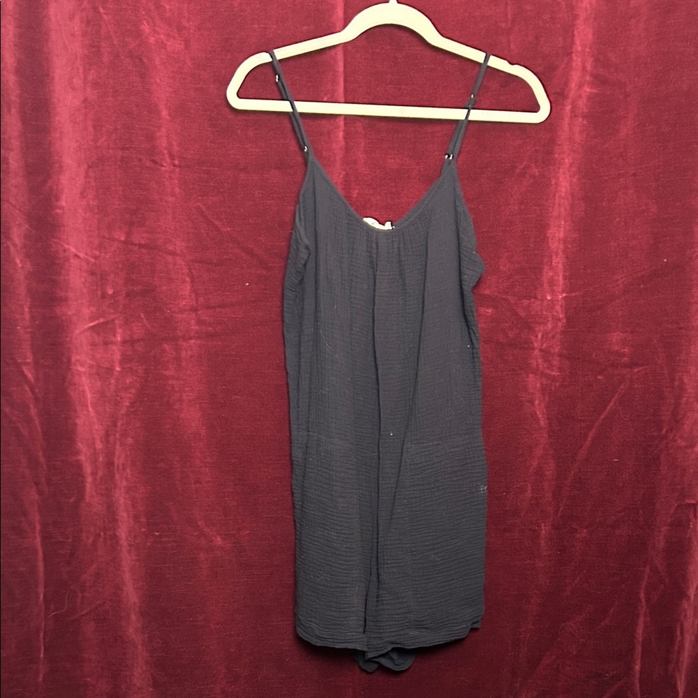Nation LTD Black Spaghetti Strap Jumpsuit